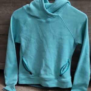 Old Navy Light Teal Hooded Sweatshirt